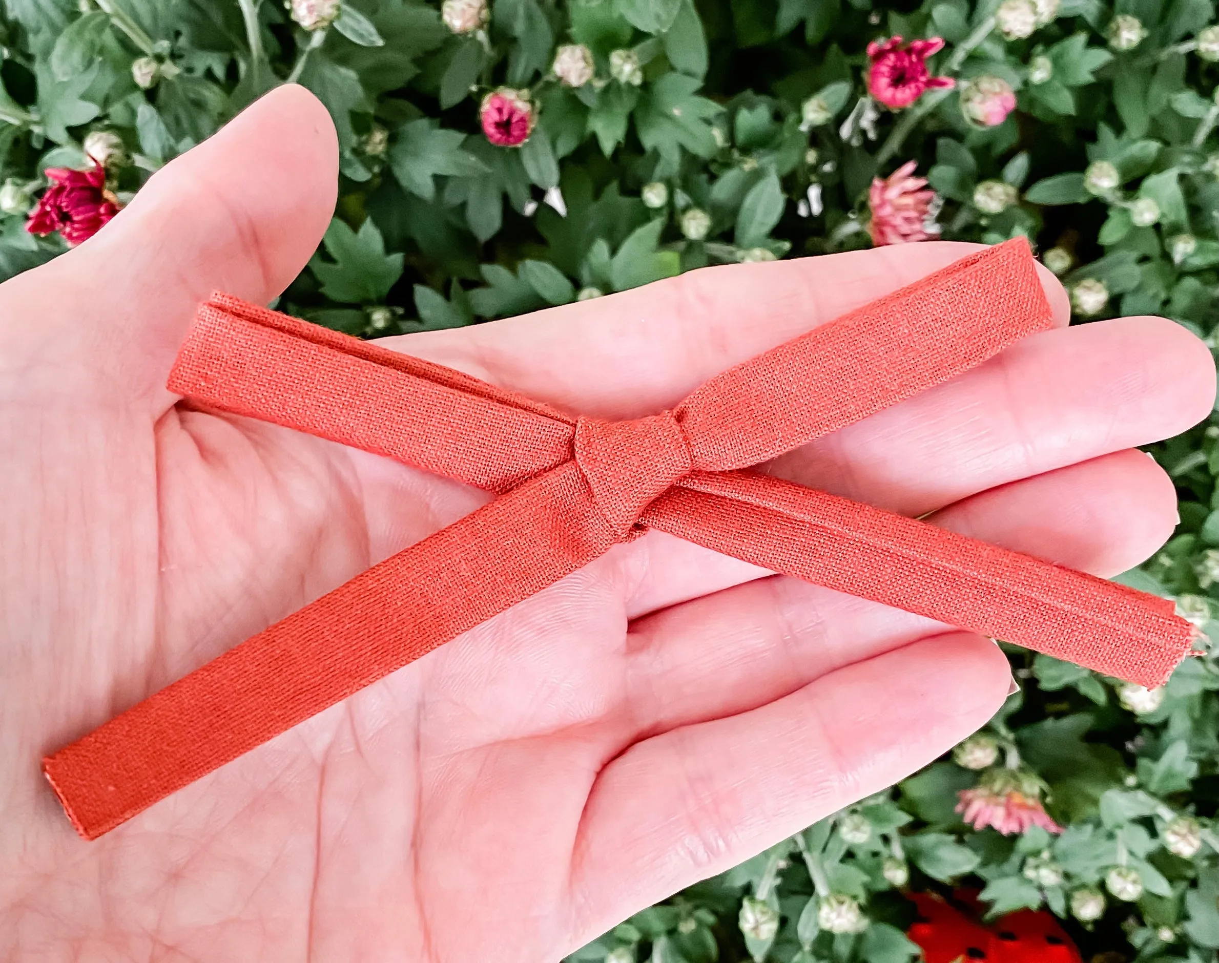 Copper Fabric School Girl Bow Headband | Hair Clip
