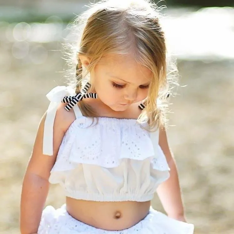 Copper Fabric School Girl Bow Headband | Hair Clip