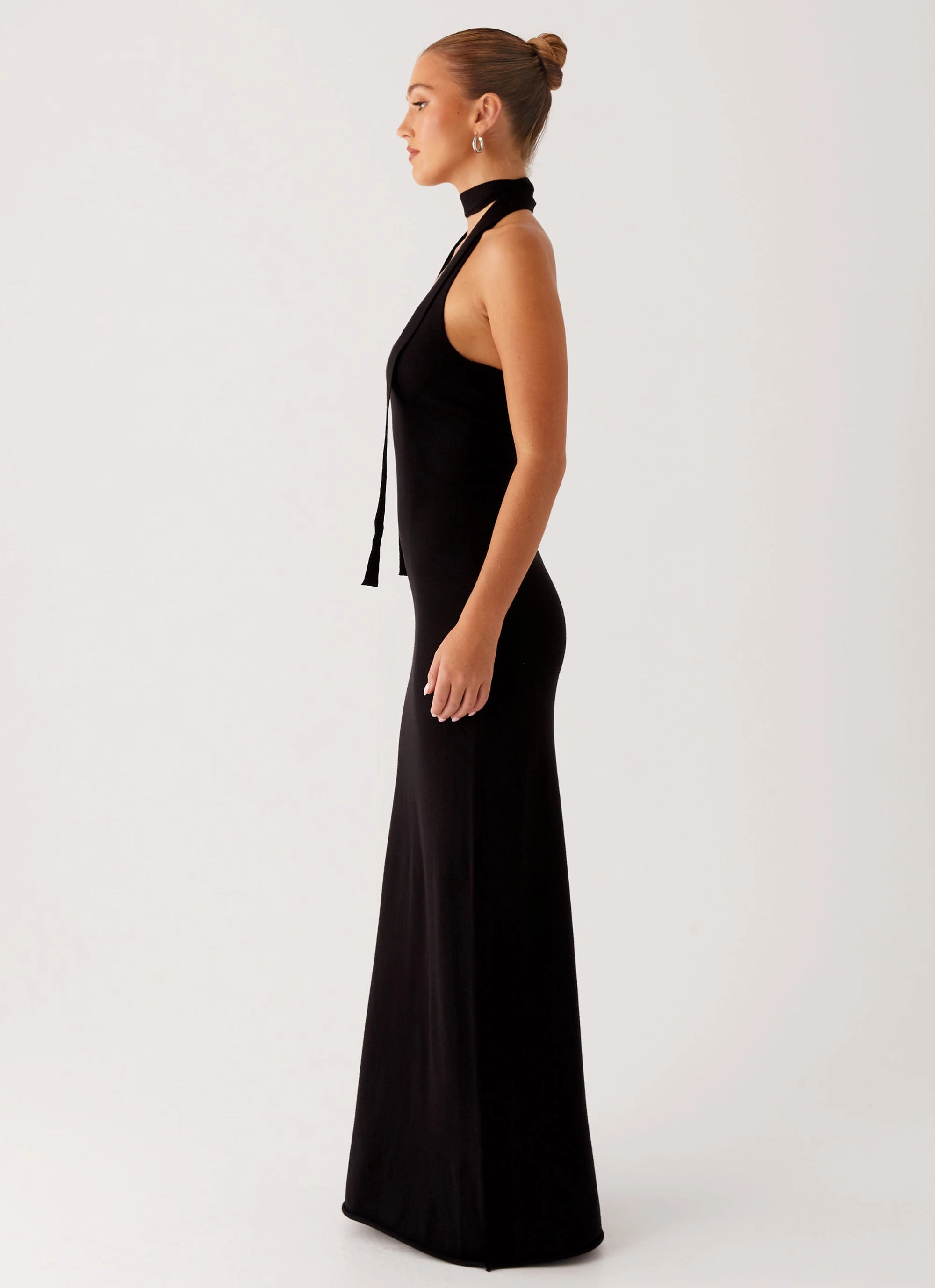 Eddie Knit Maxi Dress - Black Urban Cool