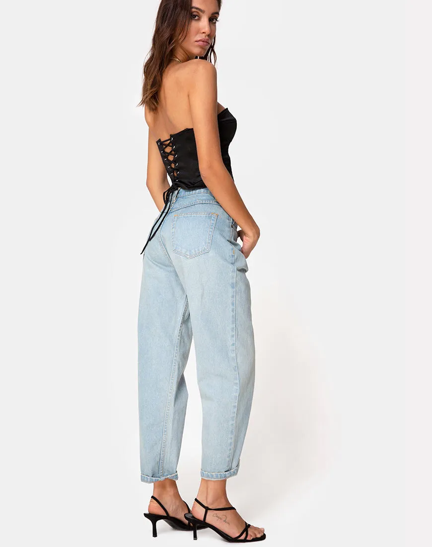 Corala Corset Top in Black