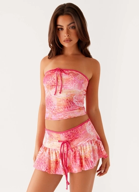 Corbin Tube Top - Flamingo Fling Modern Design LightweightDesign Stylish T-shirt Corbin Tube Top - Flamingo Fling