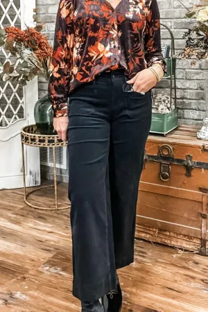 Corduroy Crop Wide Leg