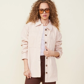 Corduroy Shacket SeamlessShoulder Engineering Corduroy Shacket QuickReleaseFastenings