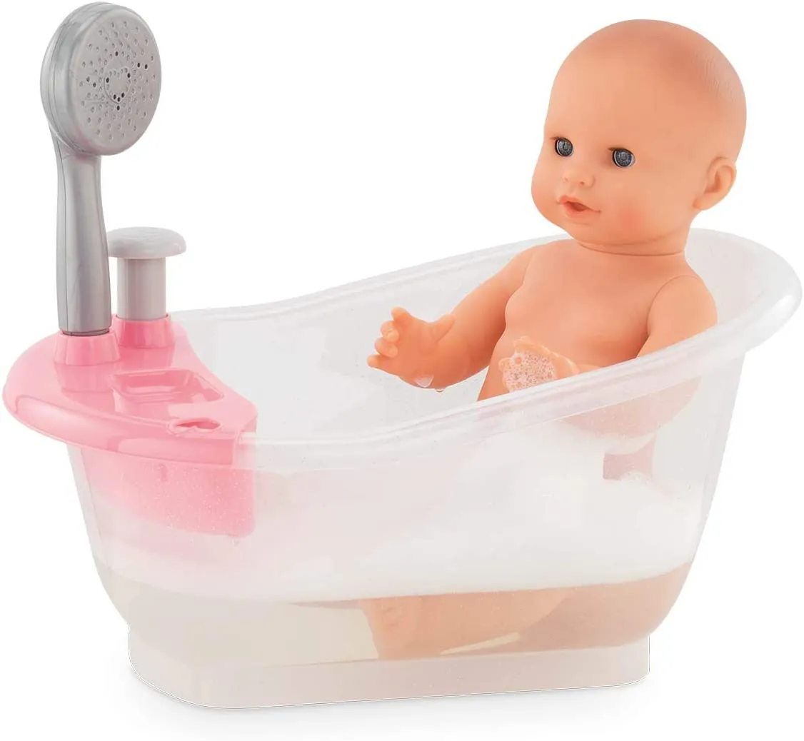 Corolle Baby Doll Bathtub & Shower for 12" / 14" Doll