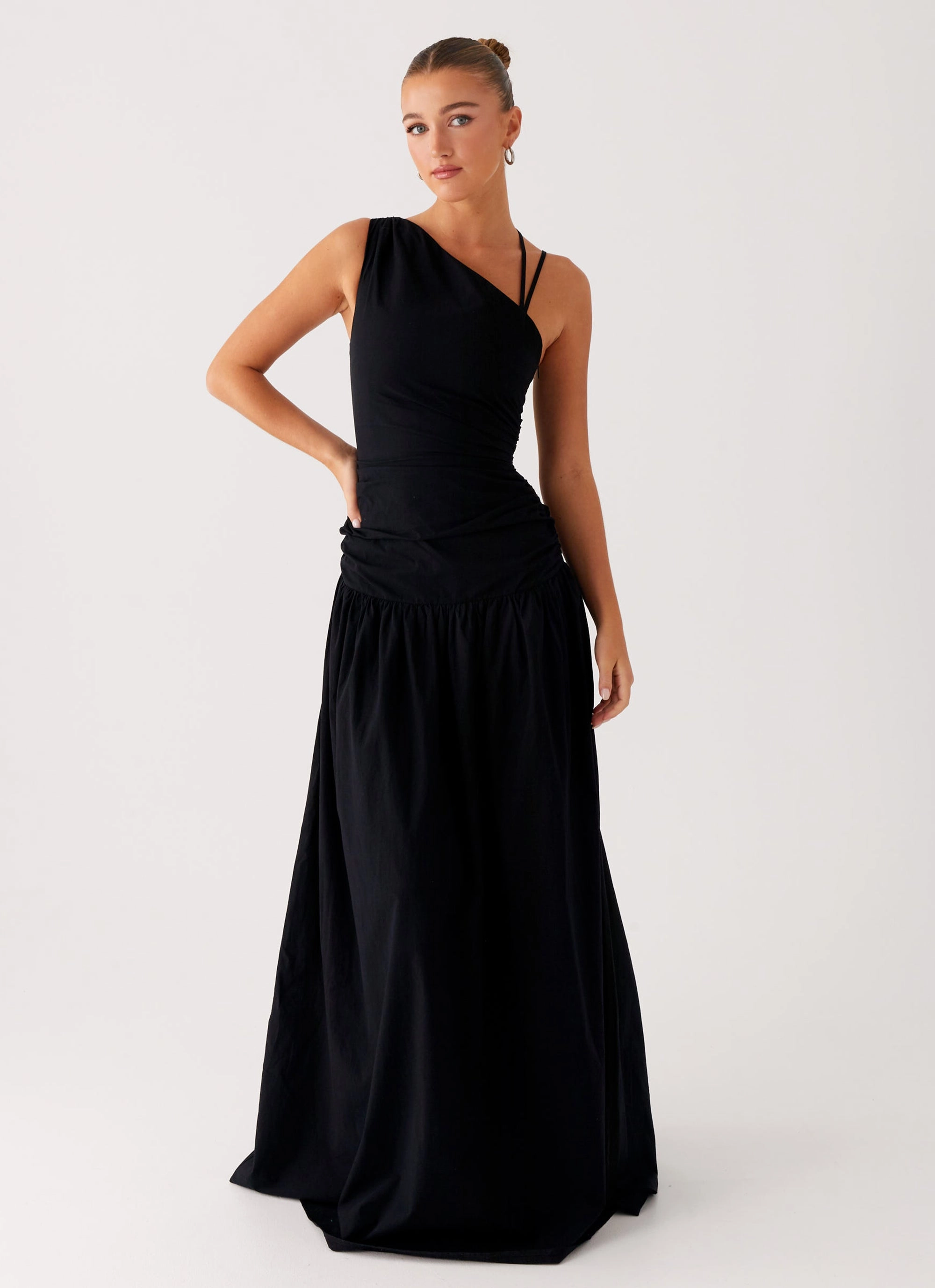 Cortez Maxi Dress - Black Fit Waist