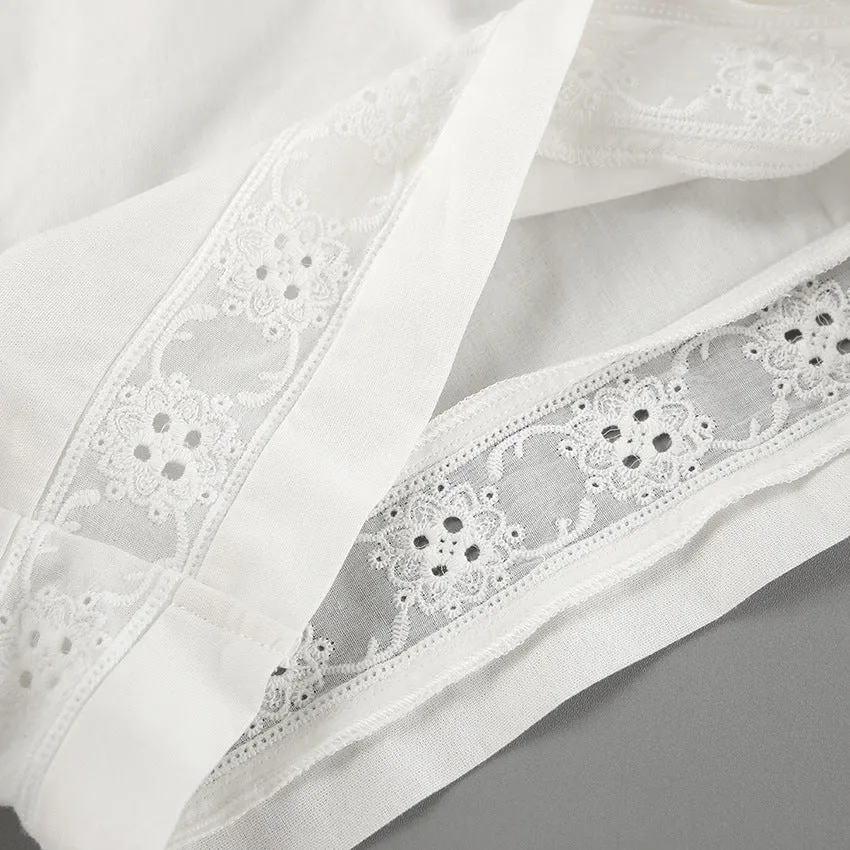 Cotton and Linen Cardigan Shorts Casual Comfortable Pajamas Two-piece Set