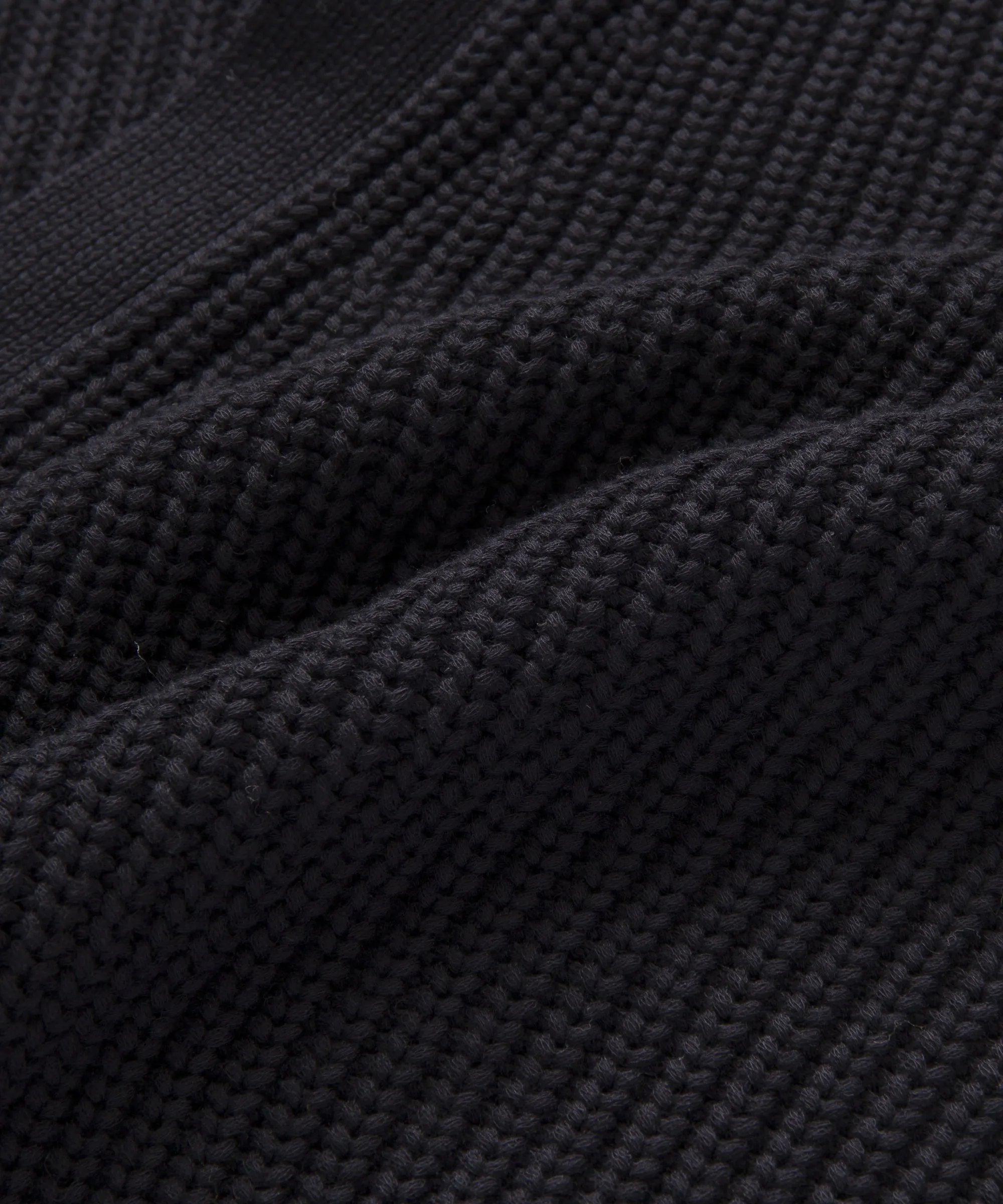 MidweightKnit Reinforced Shoulder Cotton Cocoon Cardigan