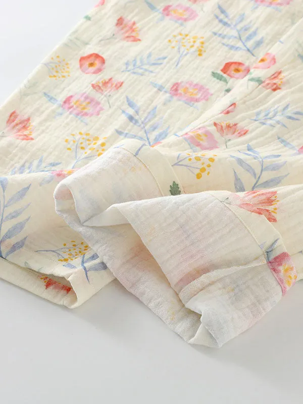 Cotton Floral Printed Pajama Set