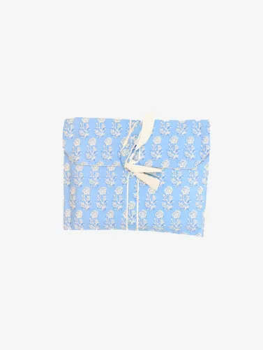 Cotton Pajamas-Blue Floral Print