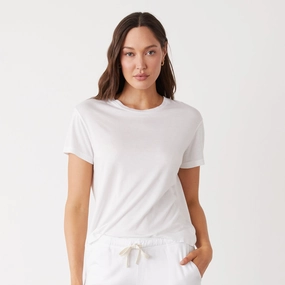 Cotton Modal Vintage Crew Non Restrictive Fit Eco Dye Process Cotton Modal Vintage Crew
