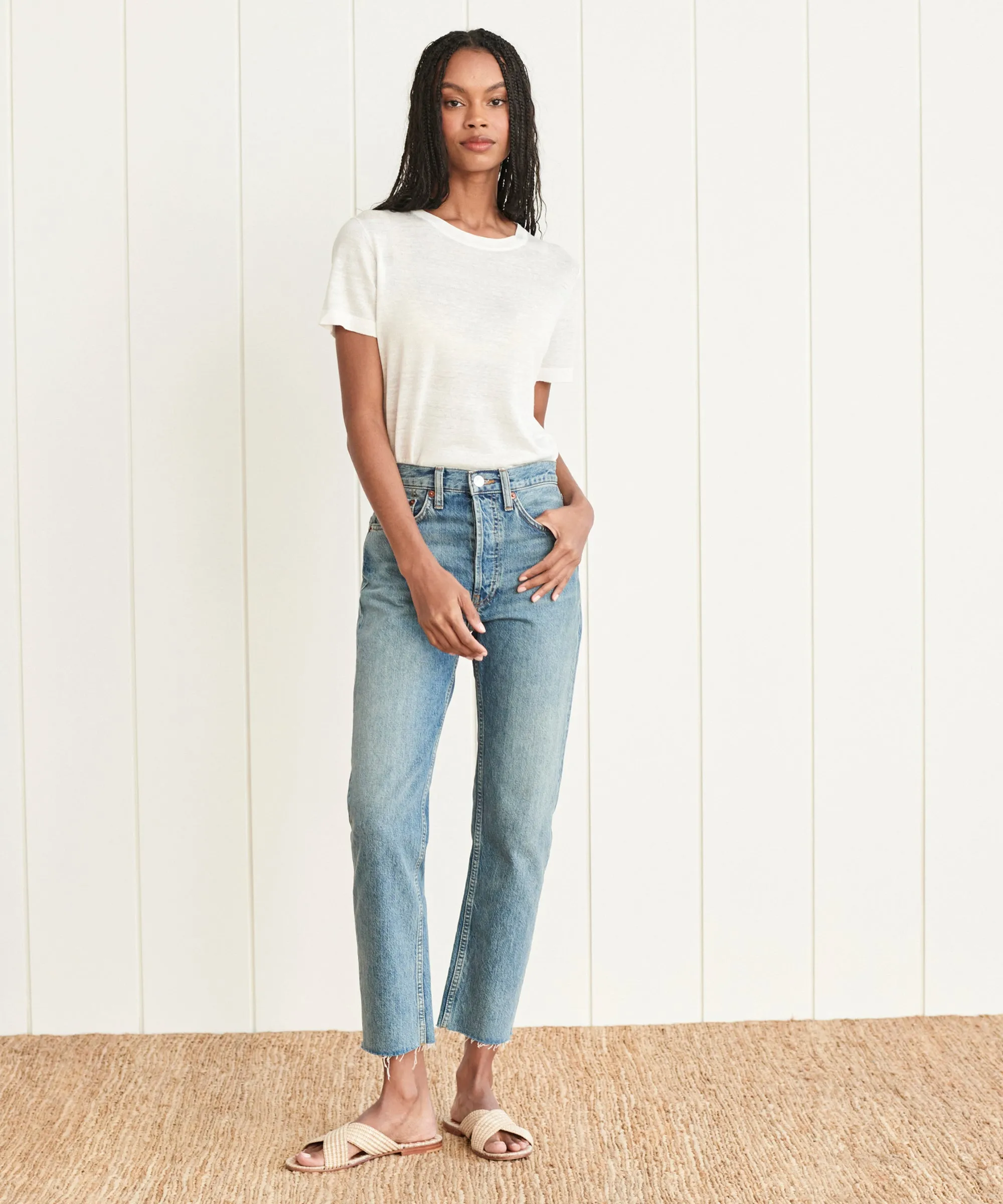 Day-to-Day Wear High Rise Stove Pipe Jean