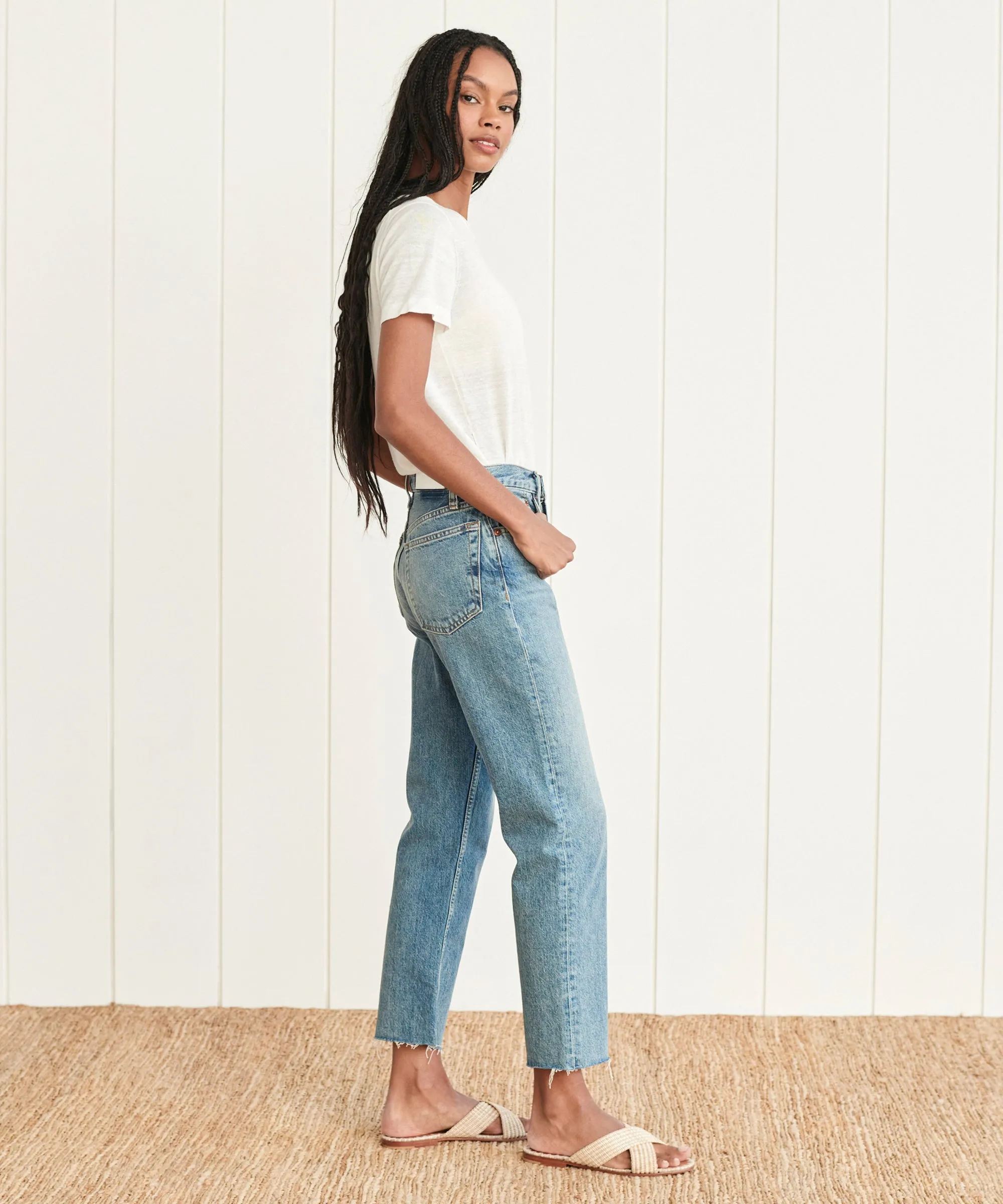 High Rise Stove Pipe Jean Minimal Comfort