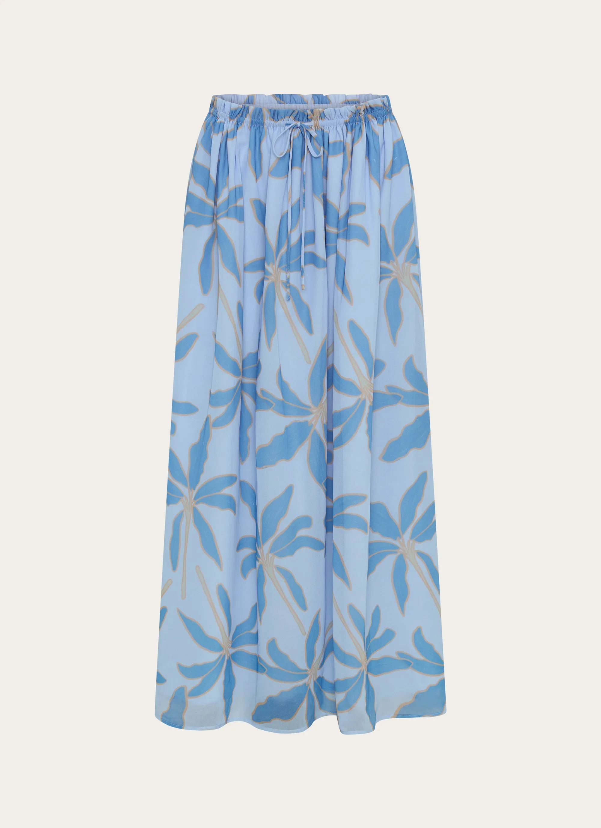 Zaya Maxi Skirt - Opulent Blue Flexible Waistband