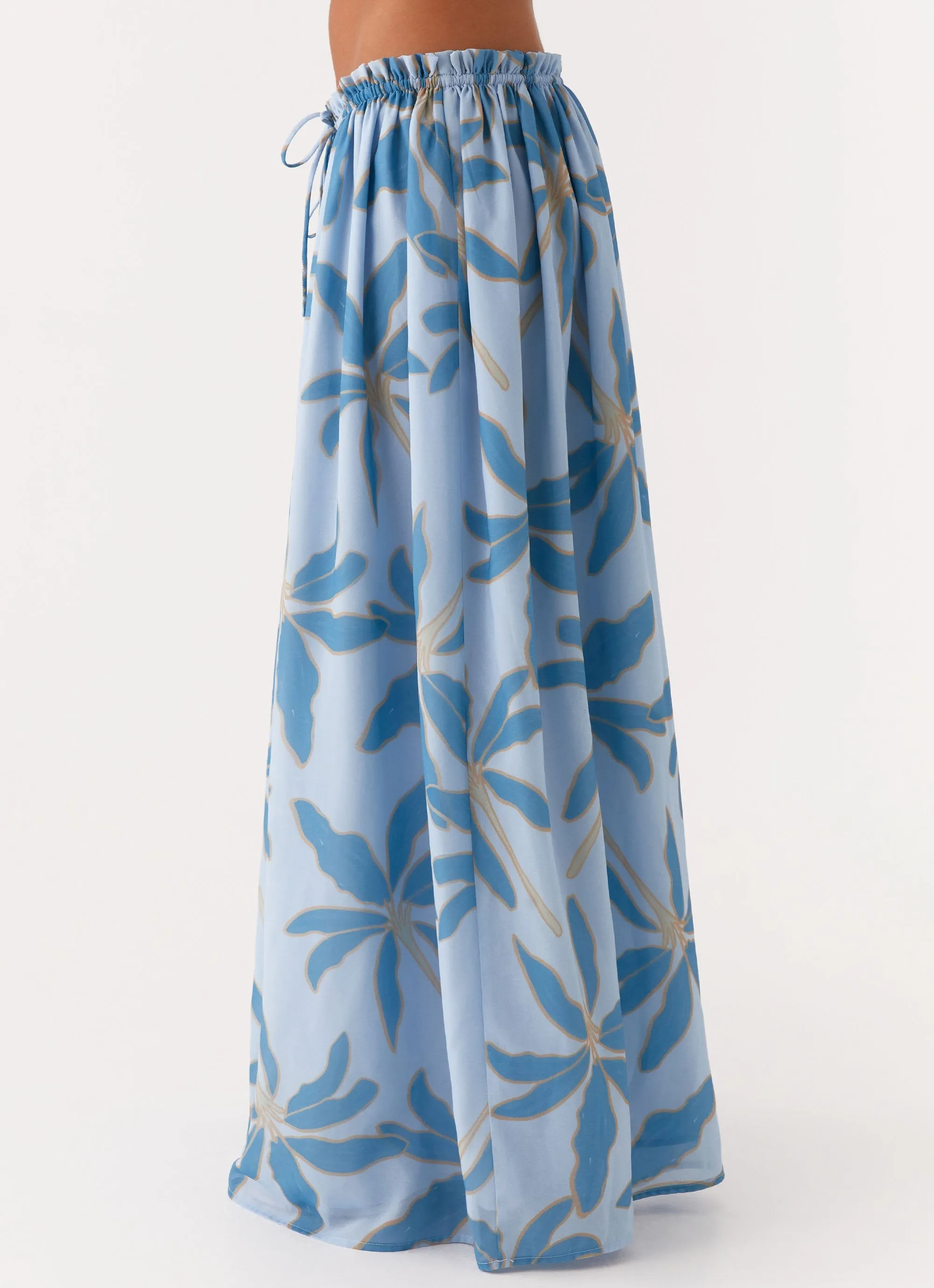 Zaya Maxi Skirt - Opulent Blue Layer-Friendly Fit