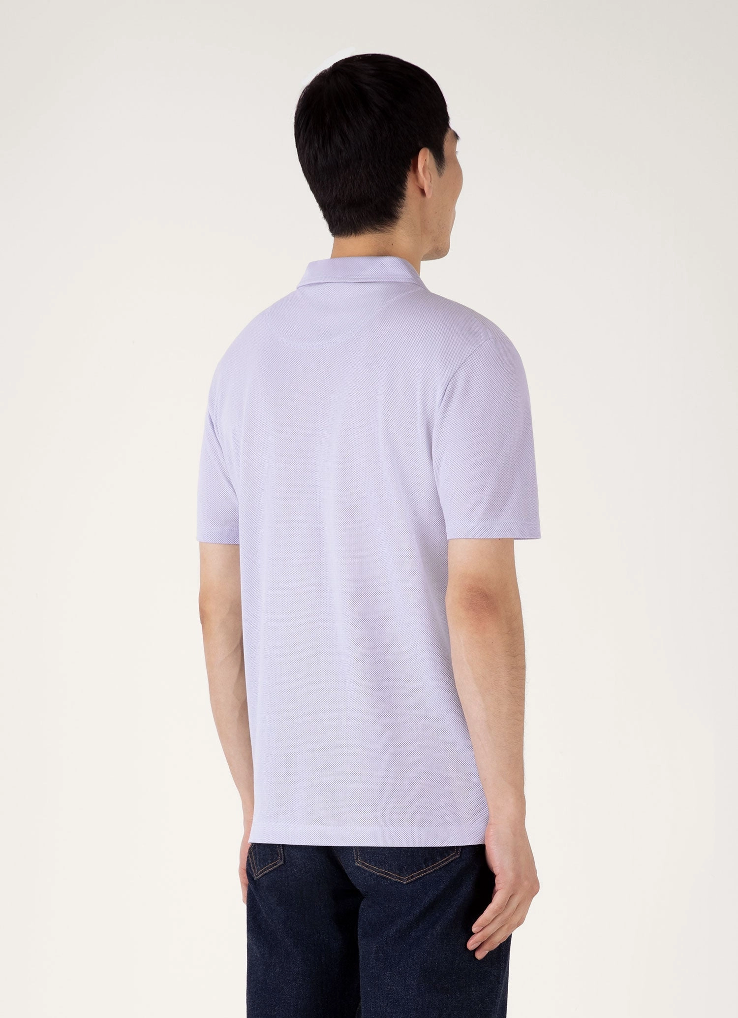 Layered Vibe Comfy Appearance Men's Riviera Polo Shirt in Pale Lilac