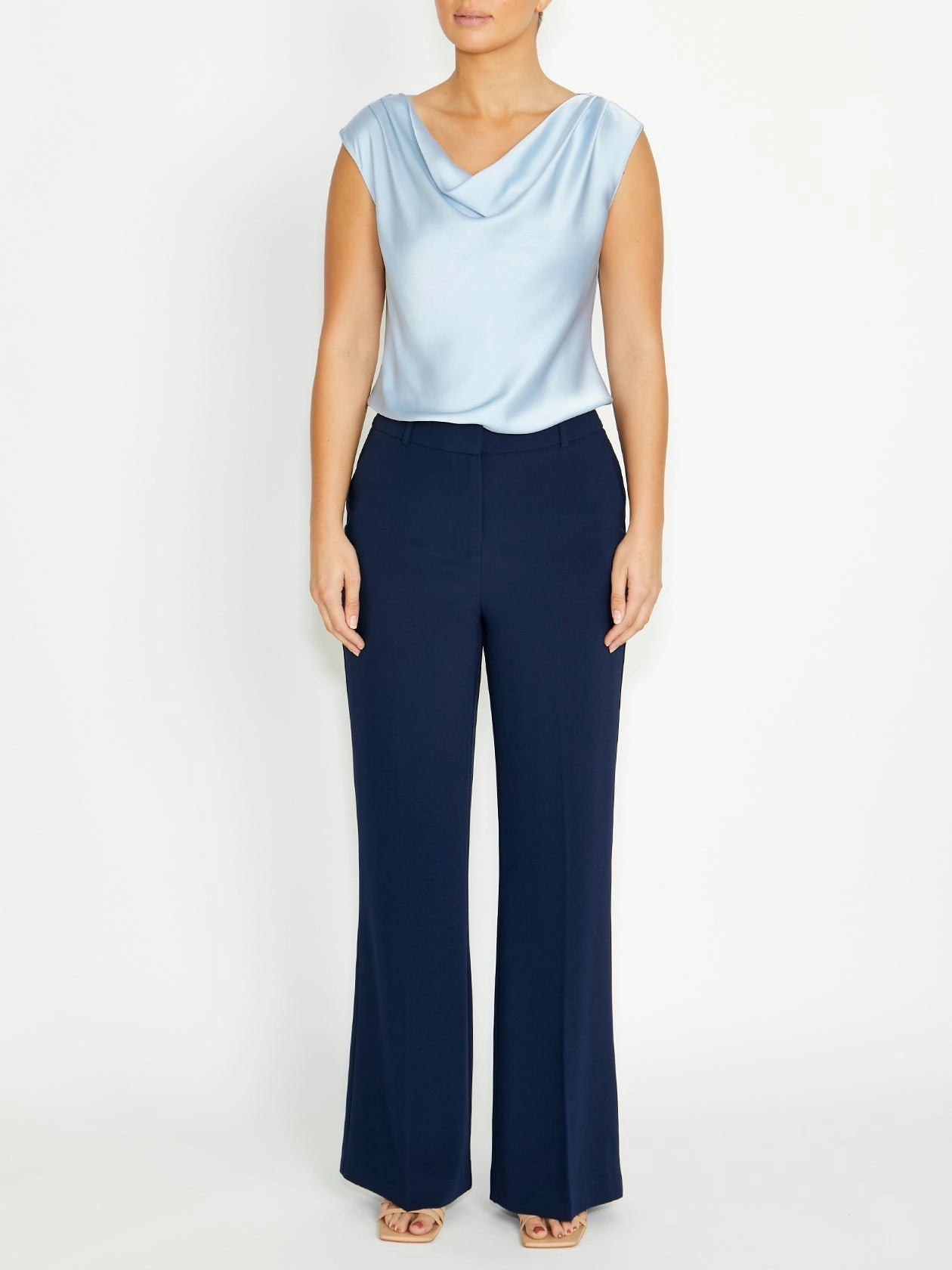 Quinn Navy Pant Quality Fabric