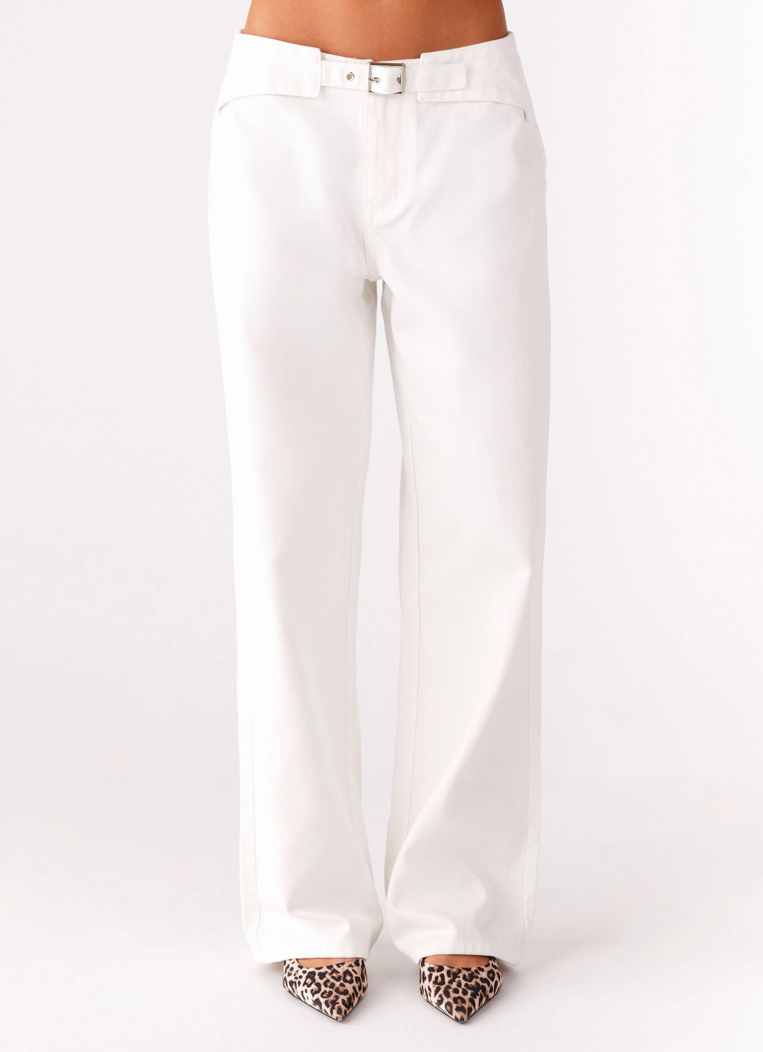Texas Low Rise Jeans - White Cold Weather Wear FlexibleMobility