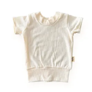 Cream Checkers Summer Lounge Top