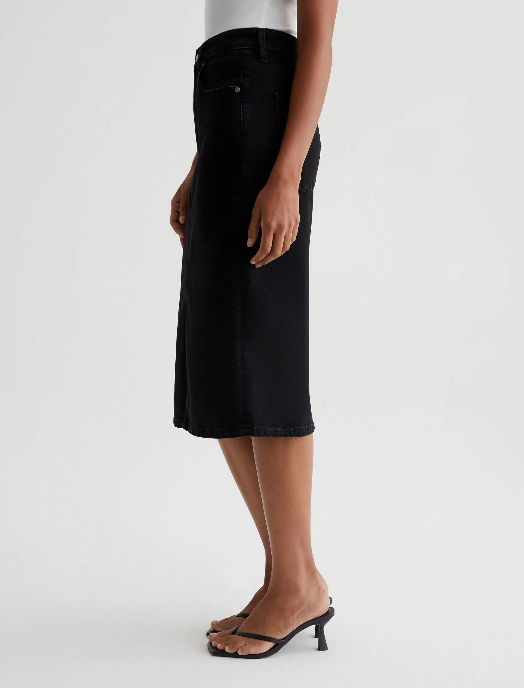 AG Jeans High-Waisted Midi Tefi Skirt Classic Design