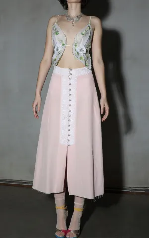 crochet split skirt