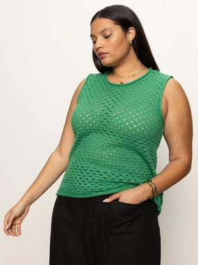 Crochet Shell Sweater Palm Extended Sizing Warm Essentials Easy Comfort