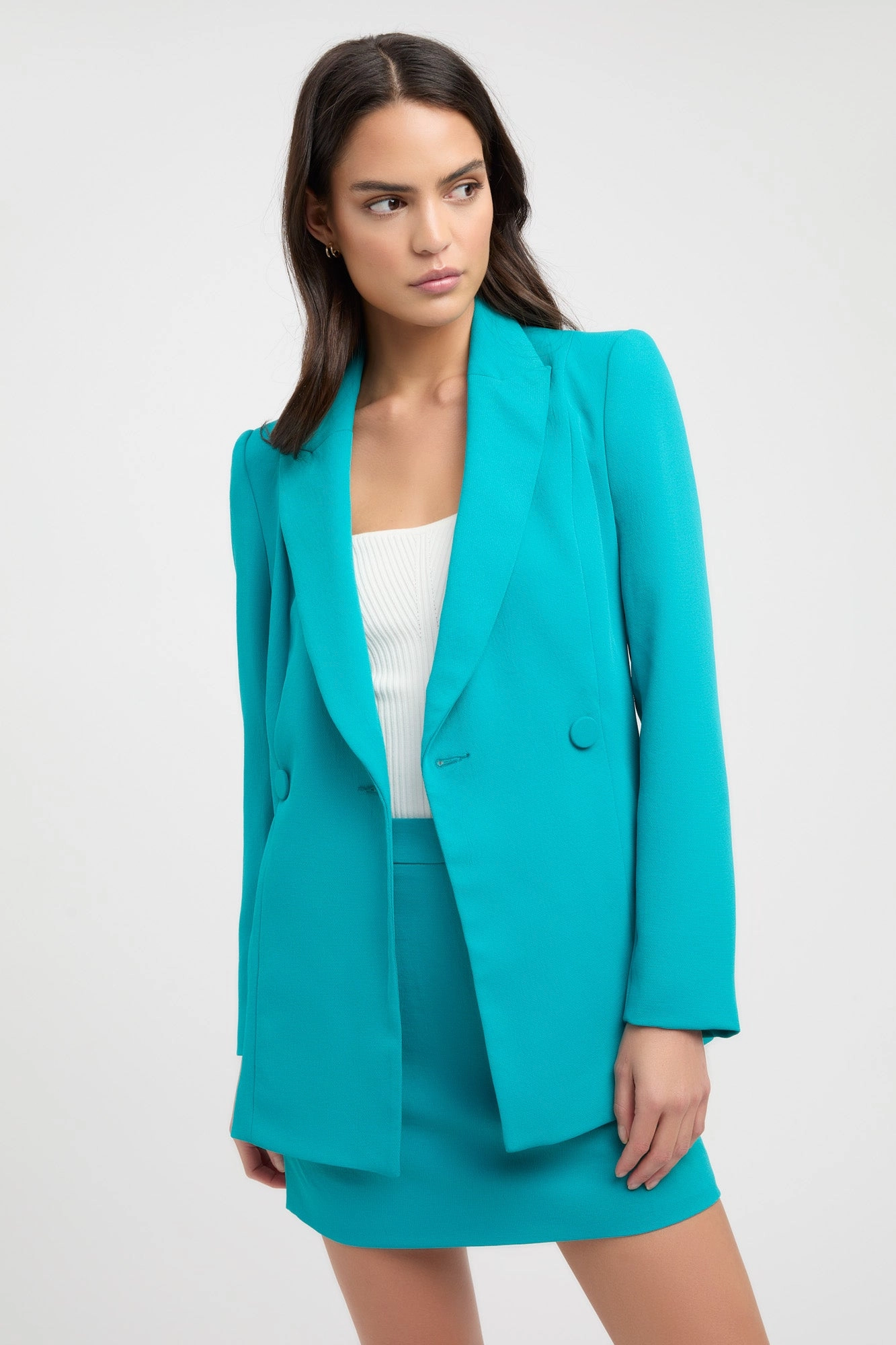 Flexible Hem Bravery Oyster Slim Blazer