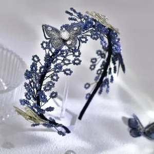 Crystal Butterfly Jeweled Headband WA208