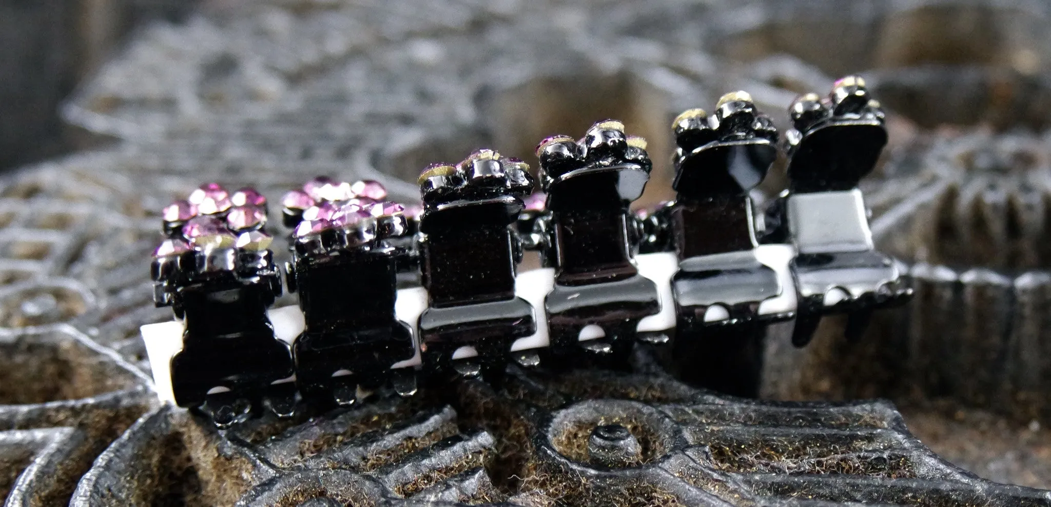 Crystal Flower Baby Jaw Hair Clips