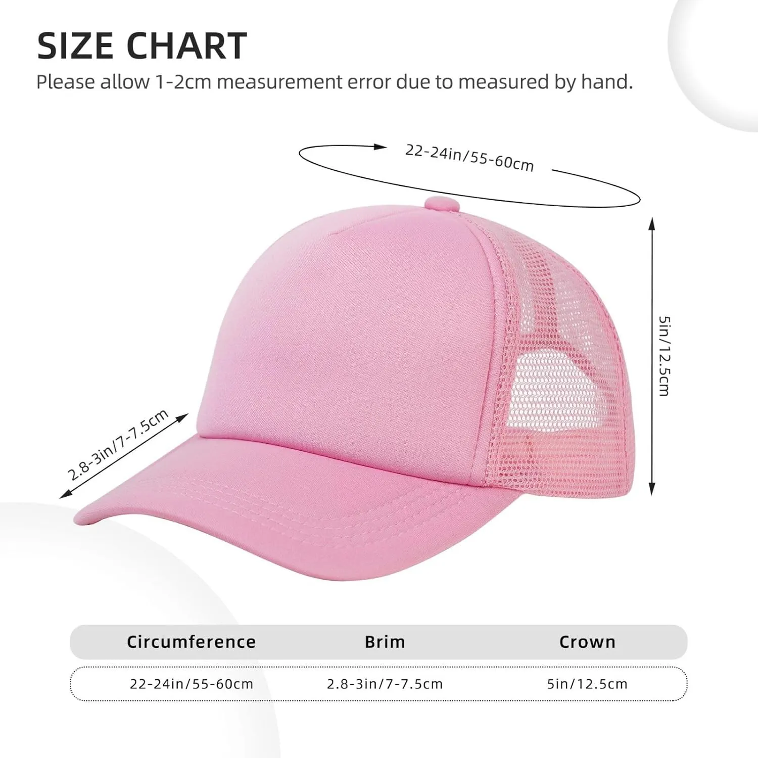 Custom Mesh Trucker Hat Baseball Cap Design Your Logo Text Photo Hats for Men Women Bulk Customized Gift