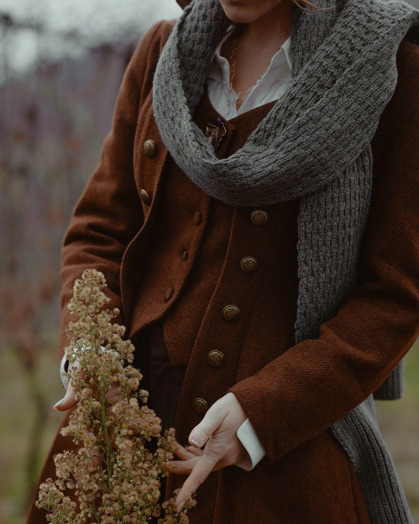 Subtle Detail Trendy Tailoring Doreen 15 |Vest-Layered 100% Wool Coat