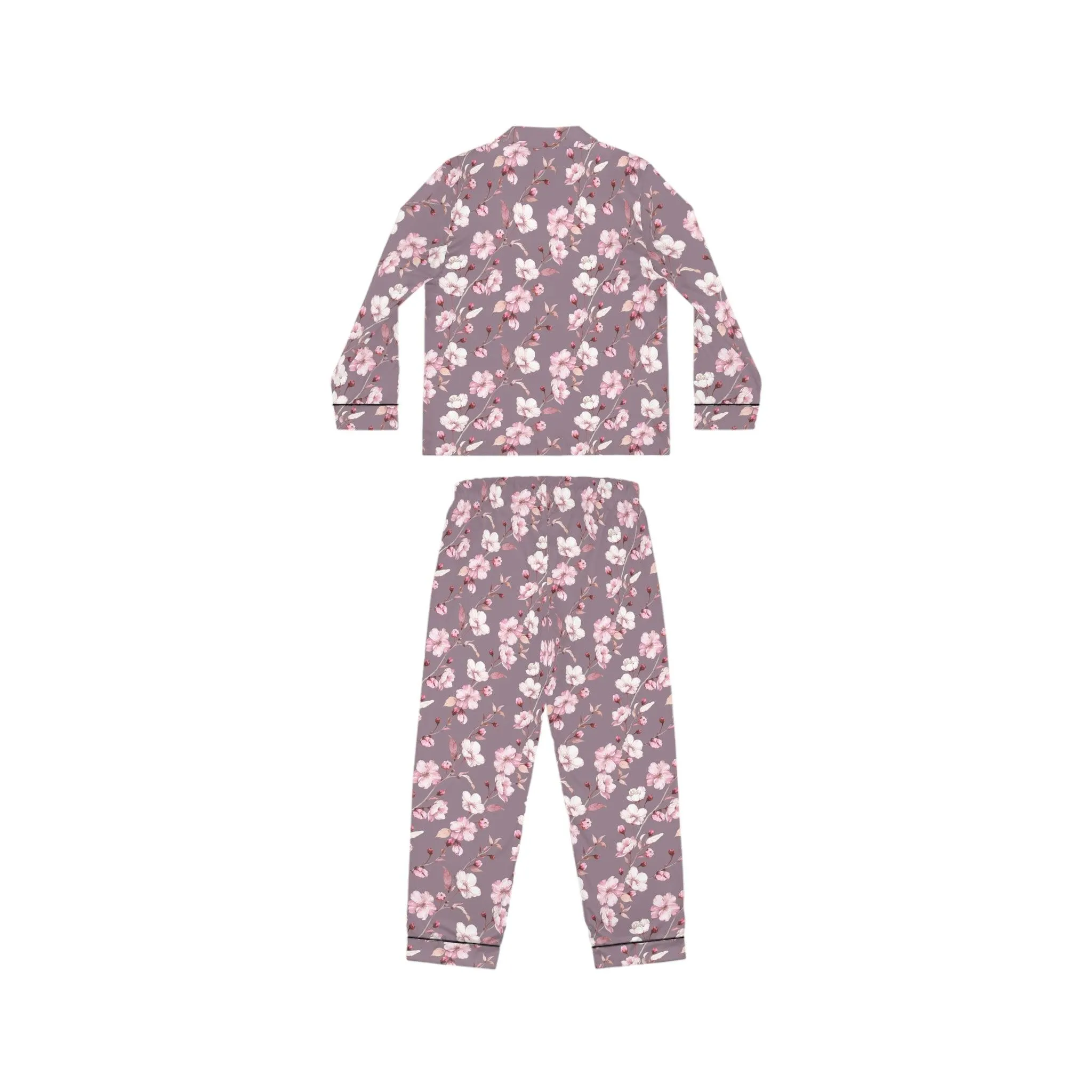 Customizable Elegant Floral Satin Sleep Set for Women - Luxe Pajama Collection
