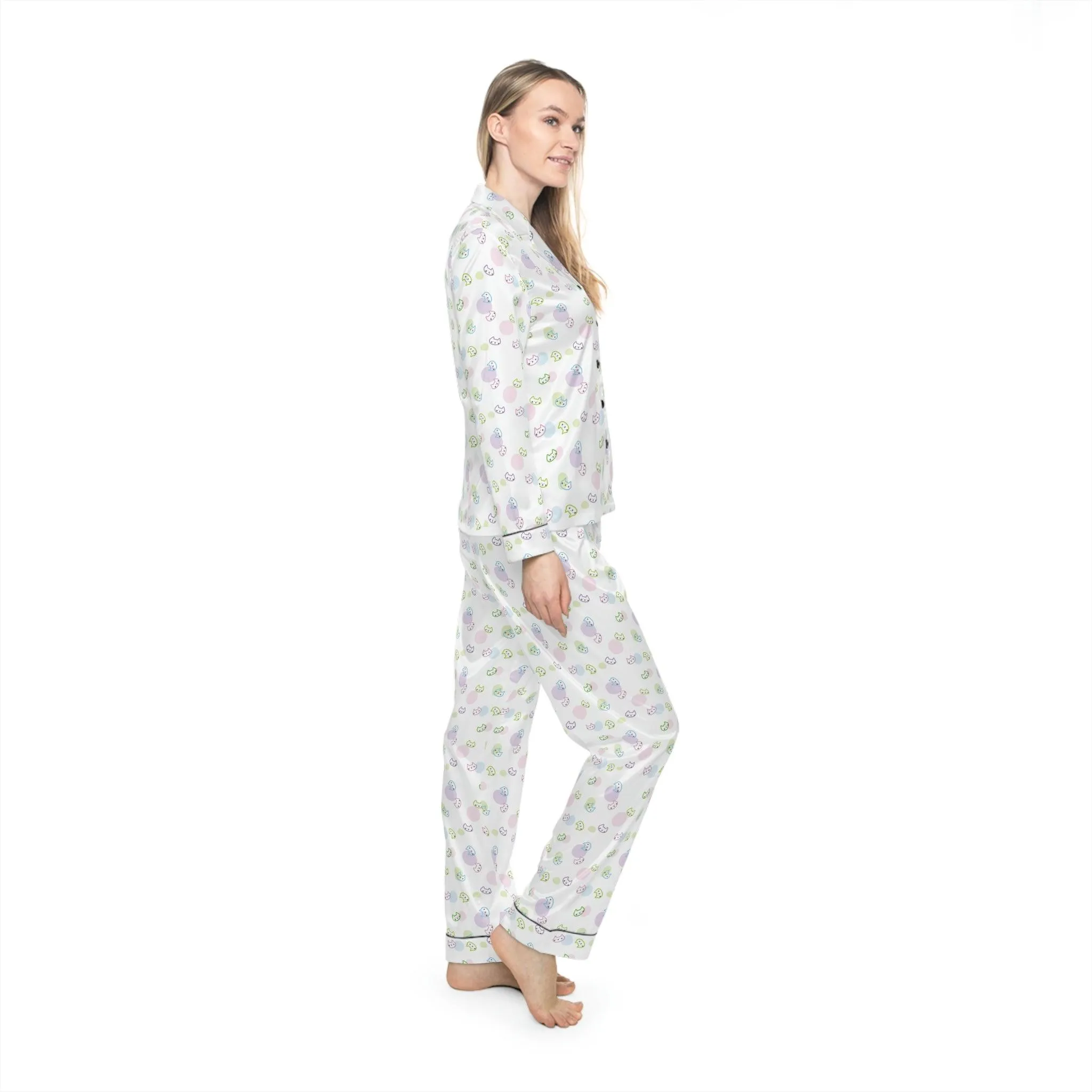 Customizable Luxury Satin Sleep Set for Pet Lovers