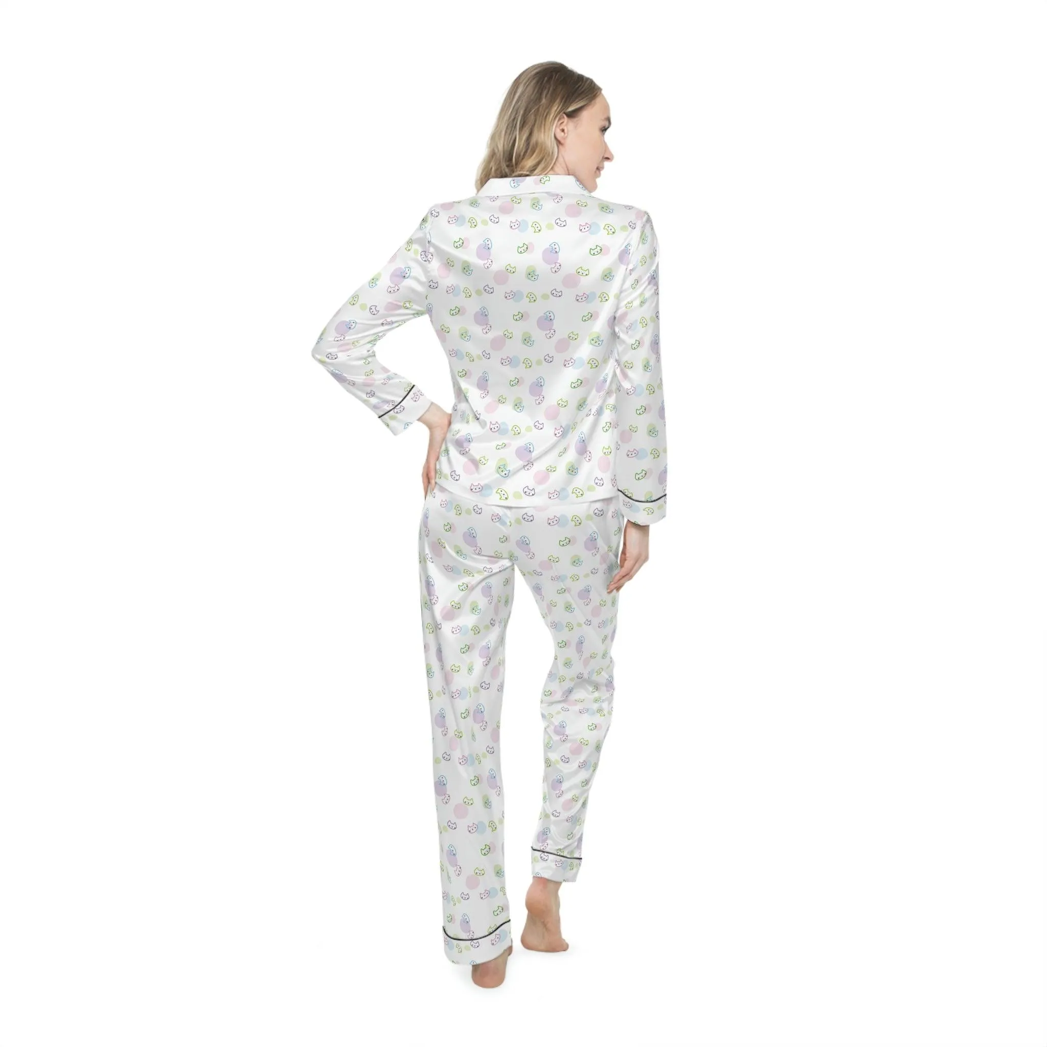 Customizable Luxury Satin Sleep Set for Pet Lovers