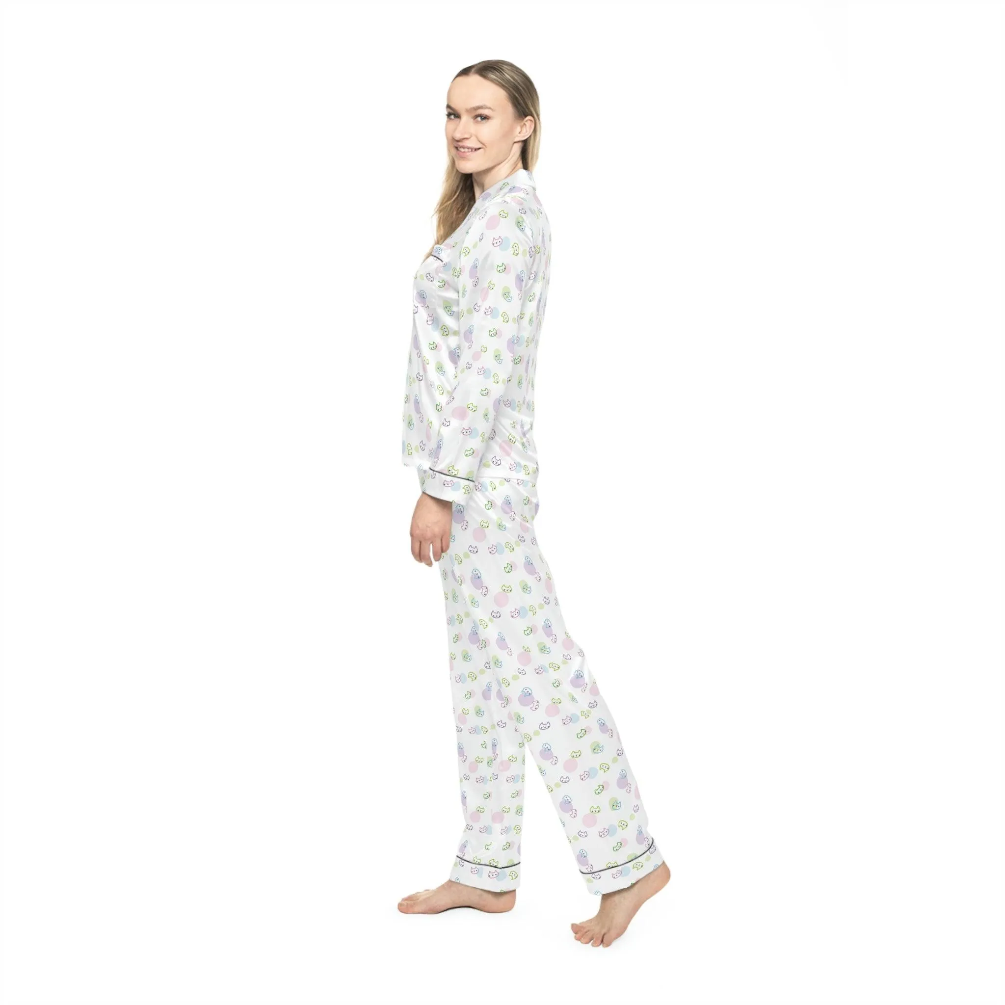 Customizable Luxury Satin Sleep Set for Pet Lovers