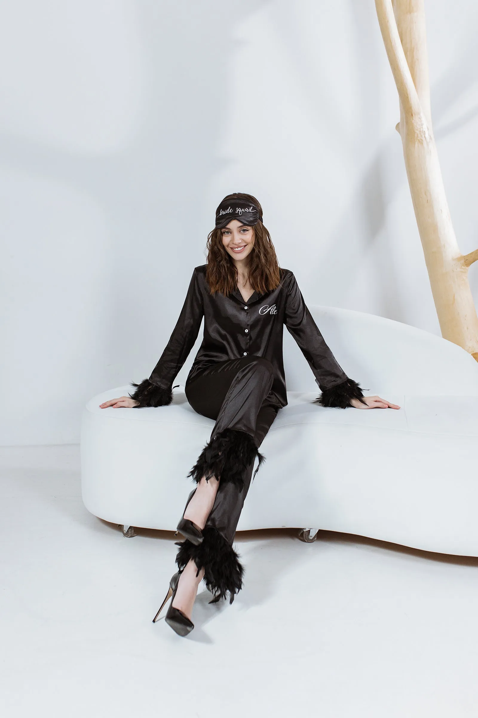 Customized Pajama Set with Feathers - alfresco
