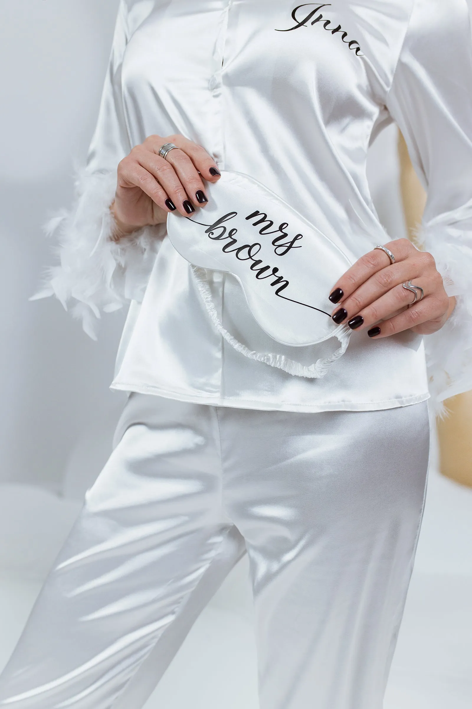 Customized Pajama Set with Feathers - alfresco