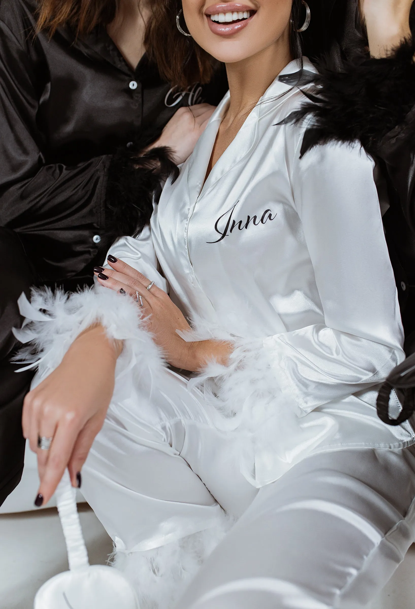 Customized Pajama Set with Feathers - alfresco