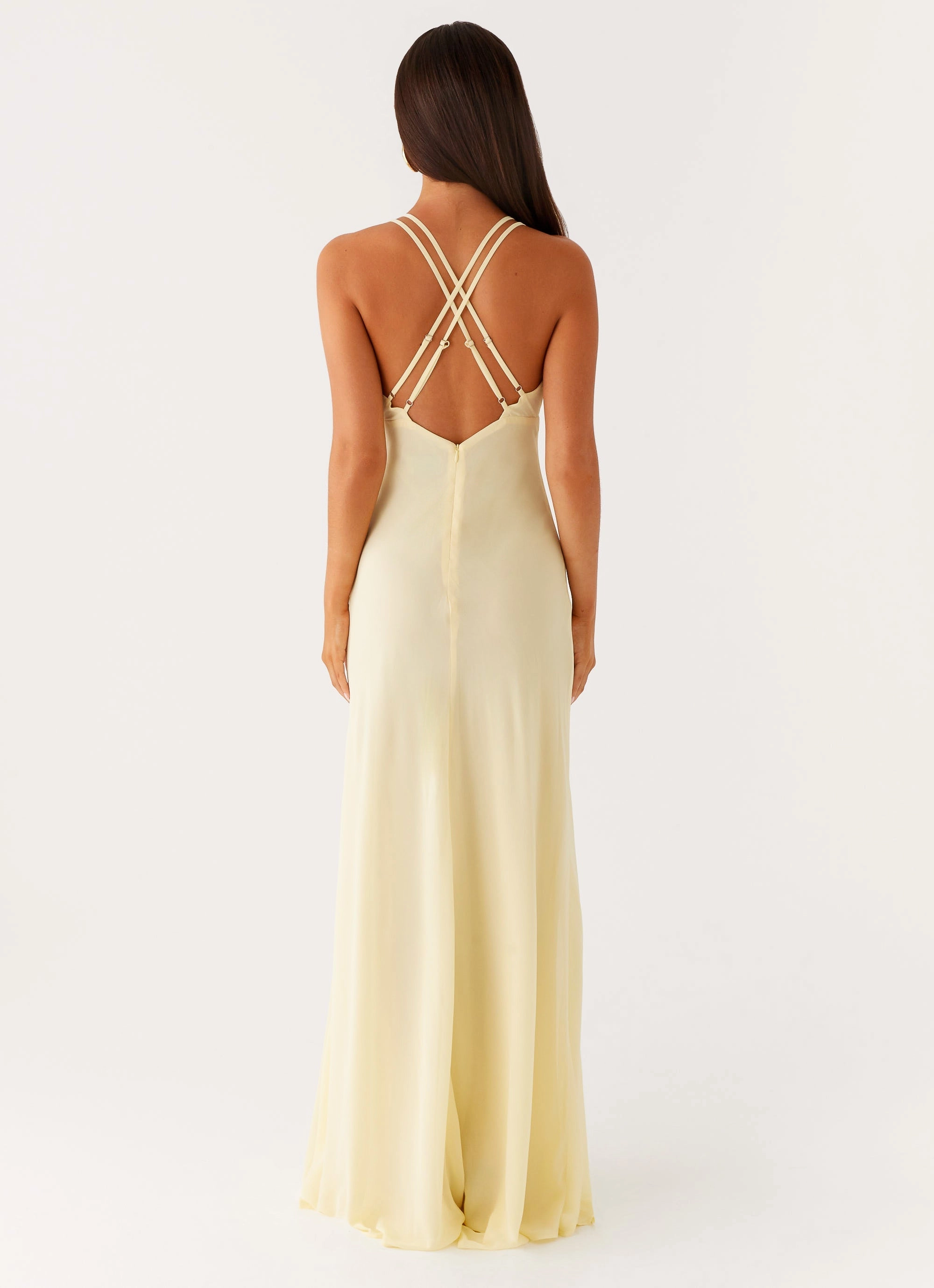 Kacia Maxi Dress - Lemon monochrome Relax Form