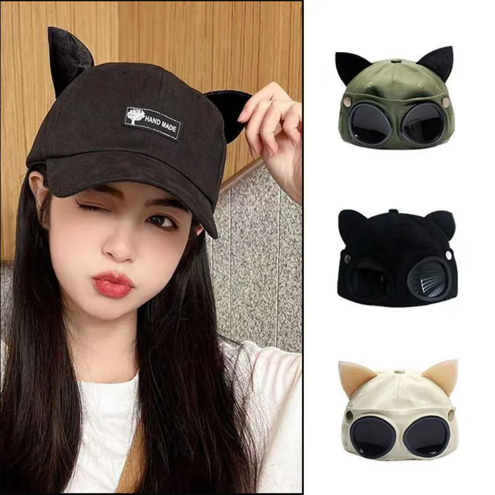 Cute Cat Ears Aviator Hat