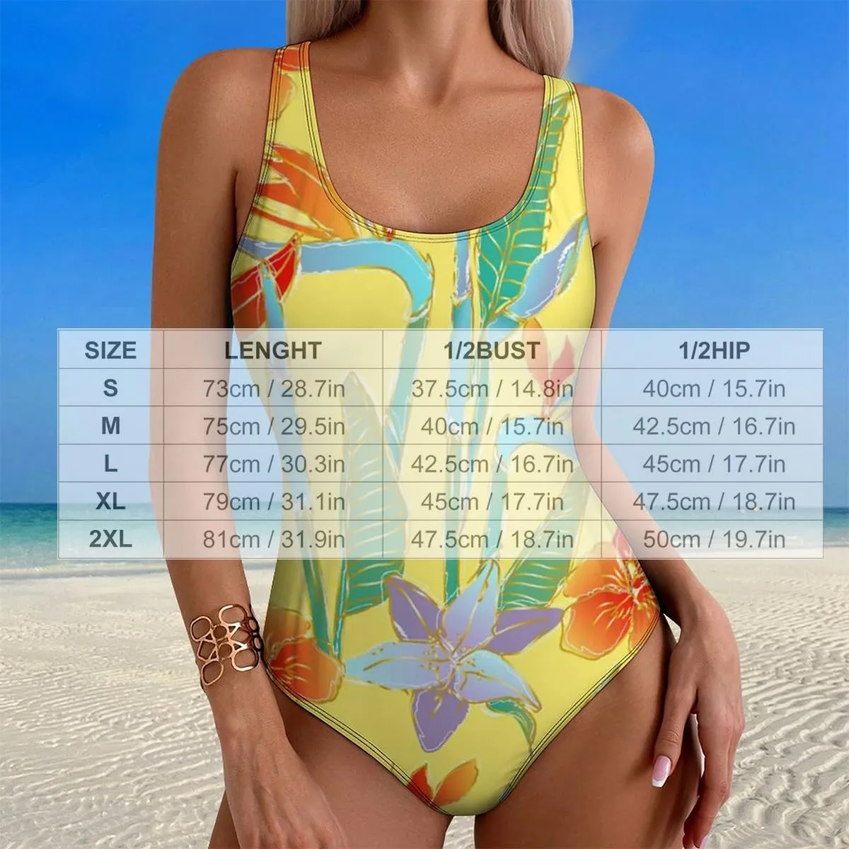 Cute Easter Eggs Womens' One Piece Swimwear Backless Scoop Neck Adorable Tummy Control Swimwear