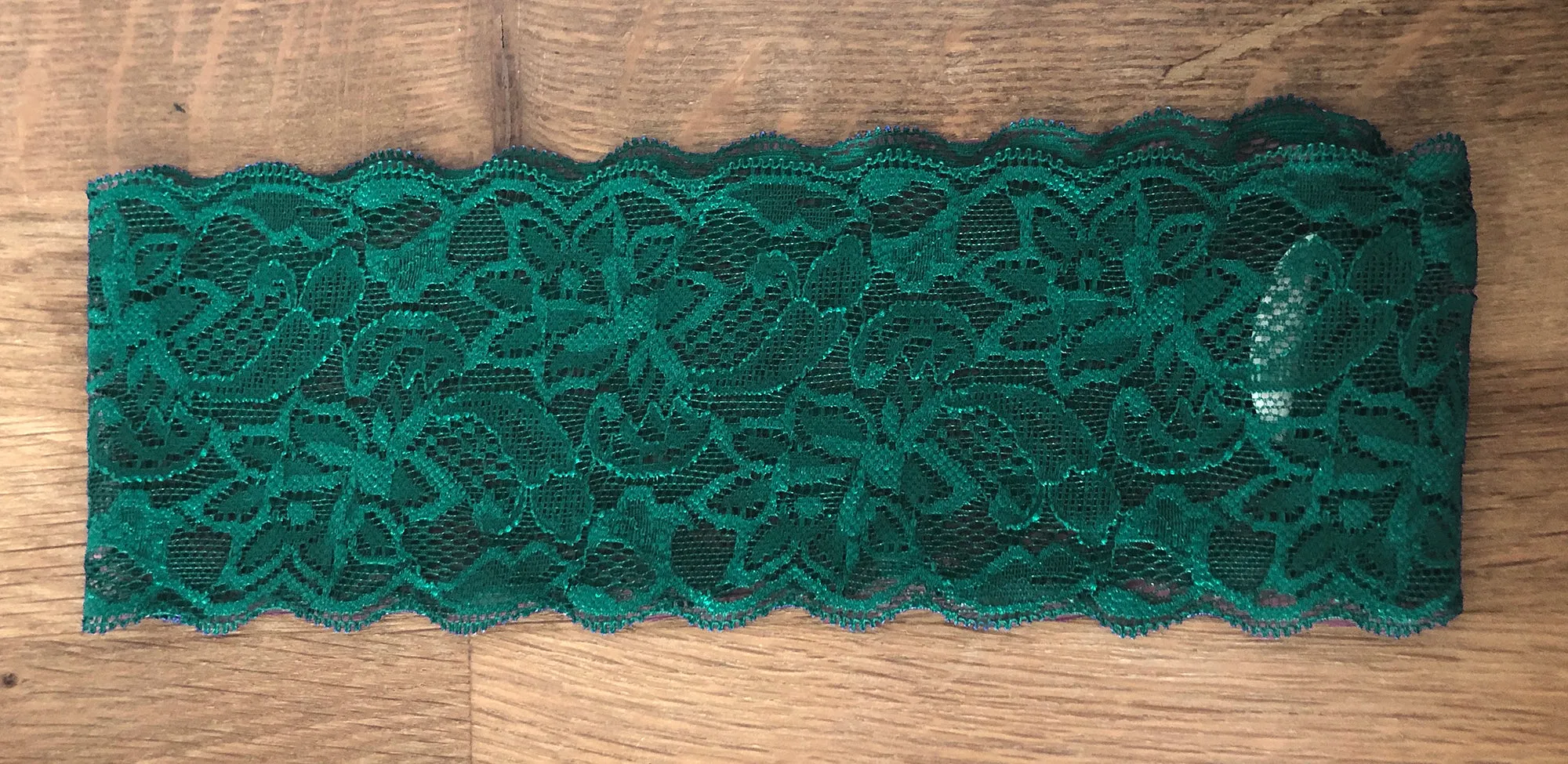Cyan green lace headband