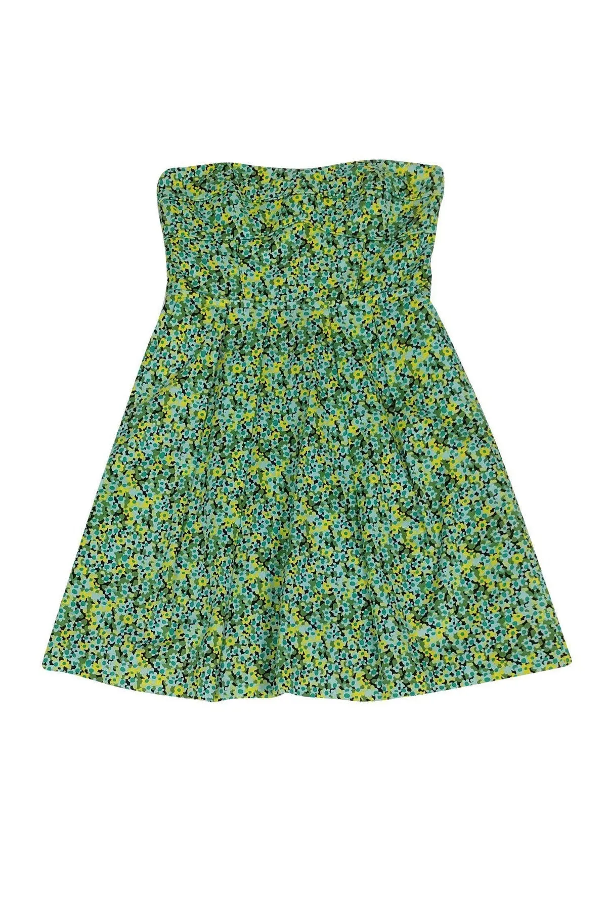 Cynthia Steffe Cotton Floral Strapless Dress - Size 2