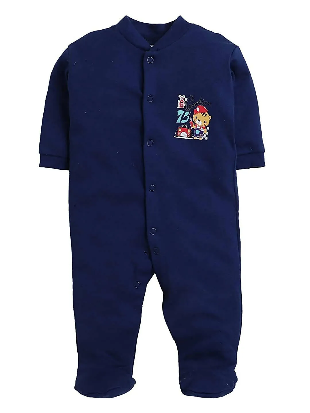 Daddy - G Rompers/Sleepsuits/Jumpsuit /Night Suits for New Born Babies - Navy Blue