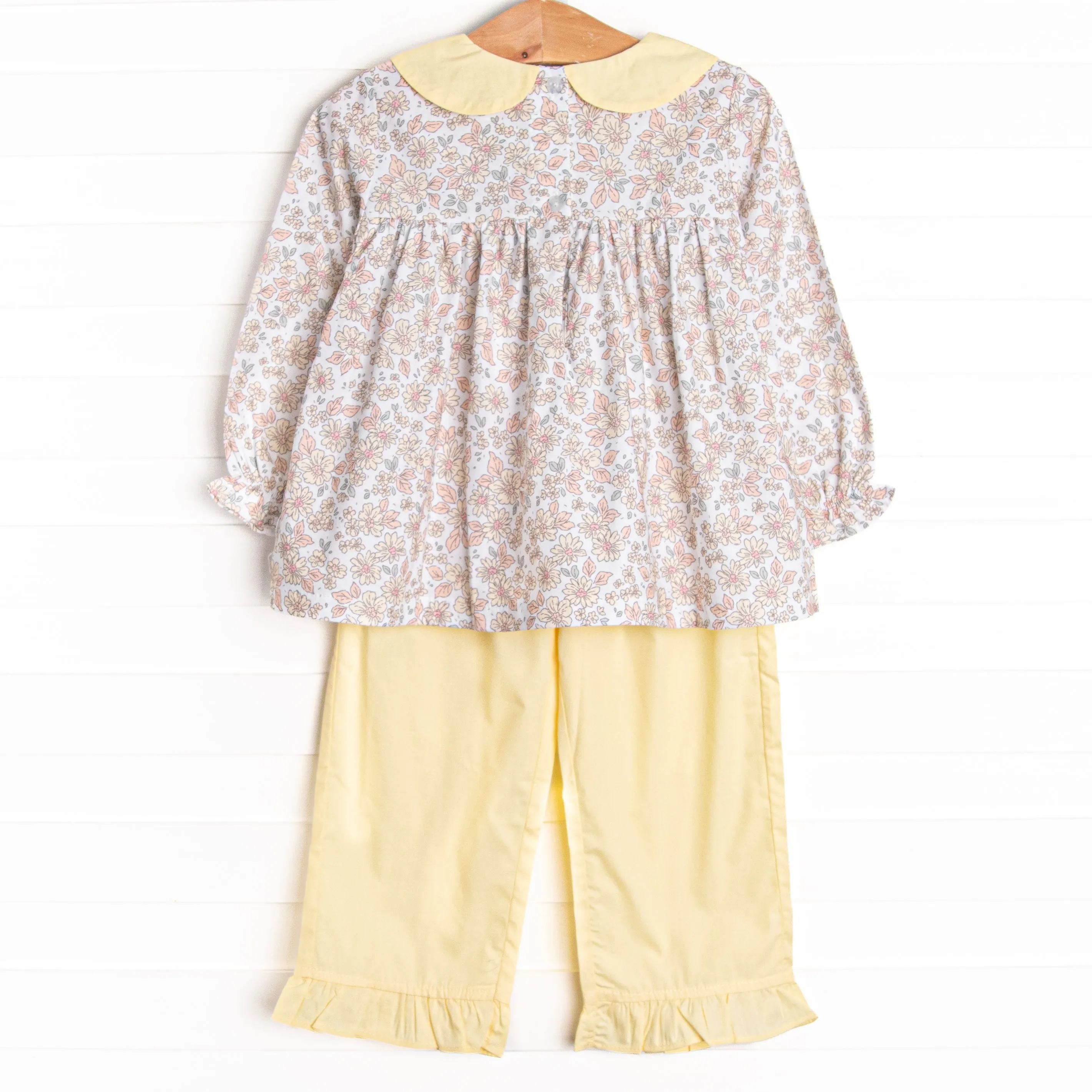 Daffodil Days Ruffle Pant Set, Yellow