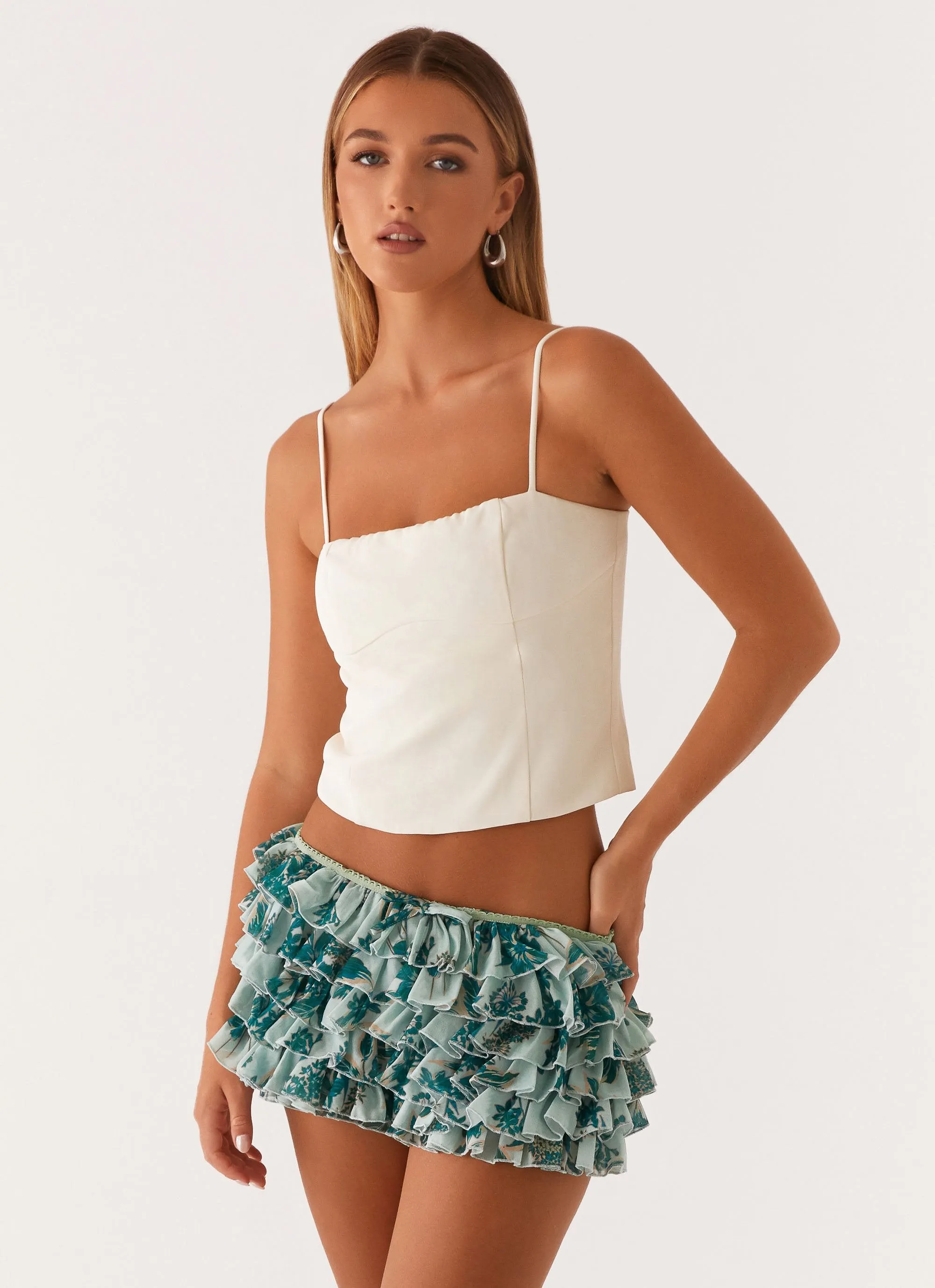 Entertain Me Bloomer Shorts - Cloud Nine Floral Quick Layering