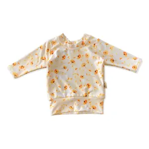 Daisy Blossom on Cream Lounge Top