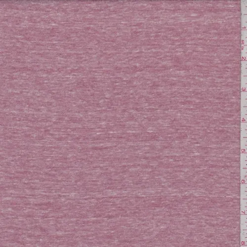 Dark Mauve Slub Jersey Knit Fabric