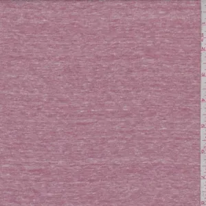 Dark Mauve Slub Jersey Knit Fabric