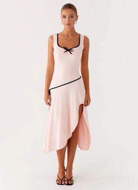 Darlene Midi Dress - Pink Practical Style Darlene Midi Dress - Pink Chill Comfort Simple Form