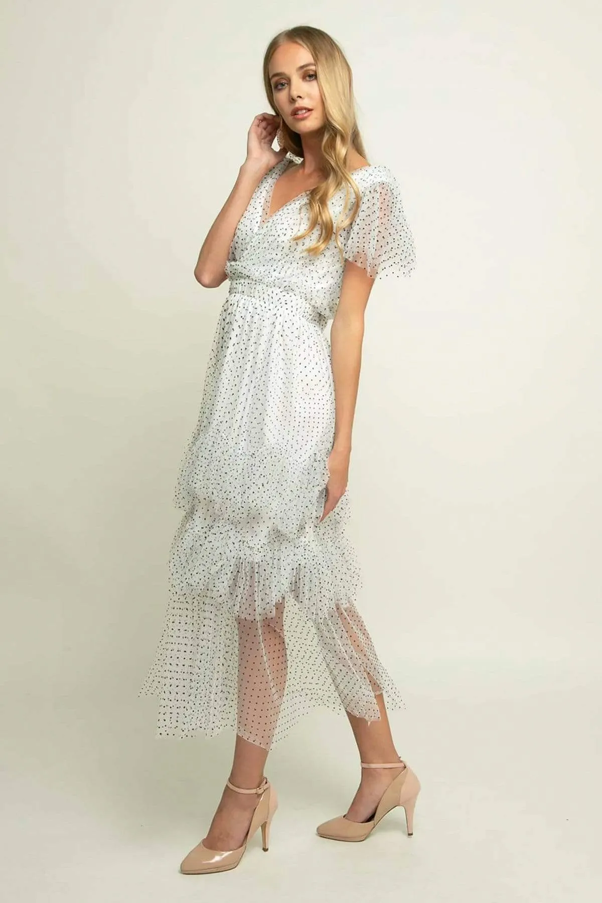 Darling Dress - Macaroon Dot Sophisticated Wear